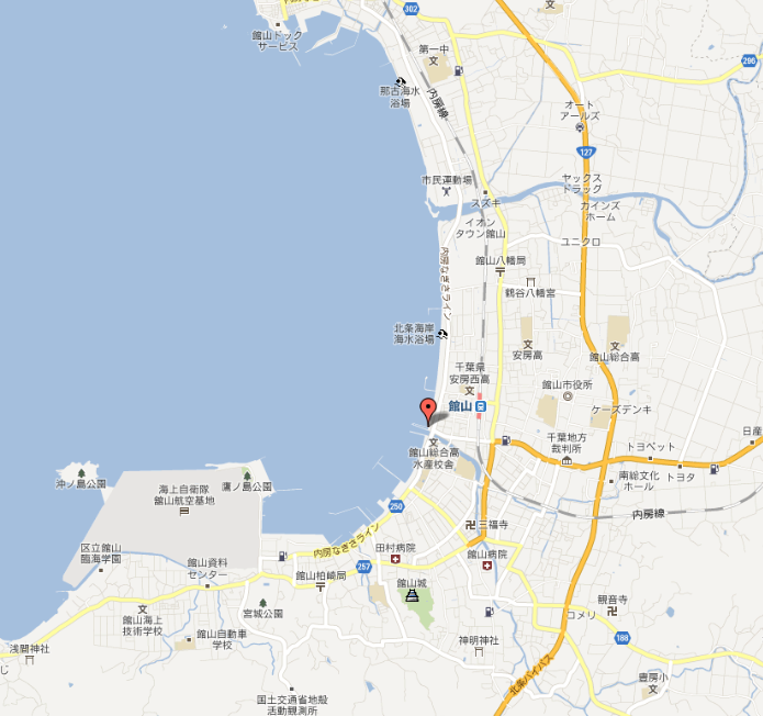館山湾MAP