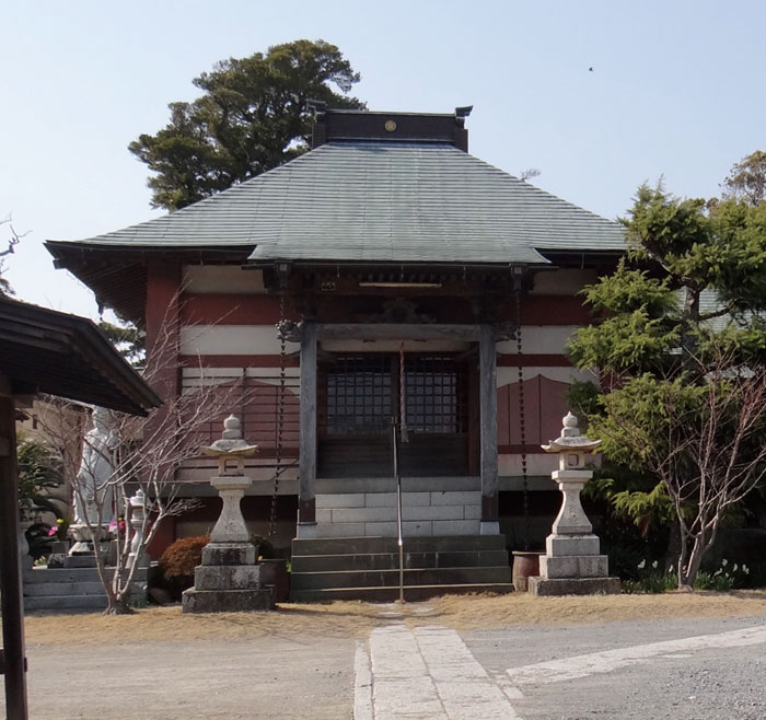 江戸への陸路「房総往還」沿いにある長須賀の古刹・来福寺