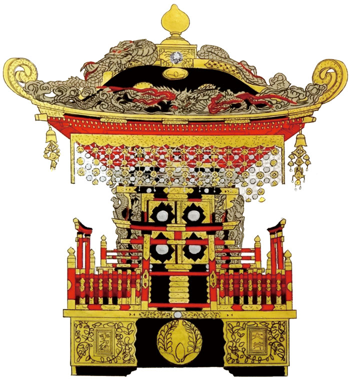 大井地区　手力雄神社の神輿